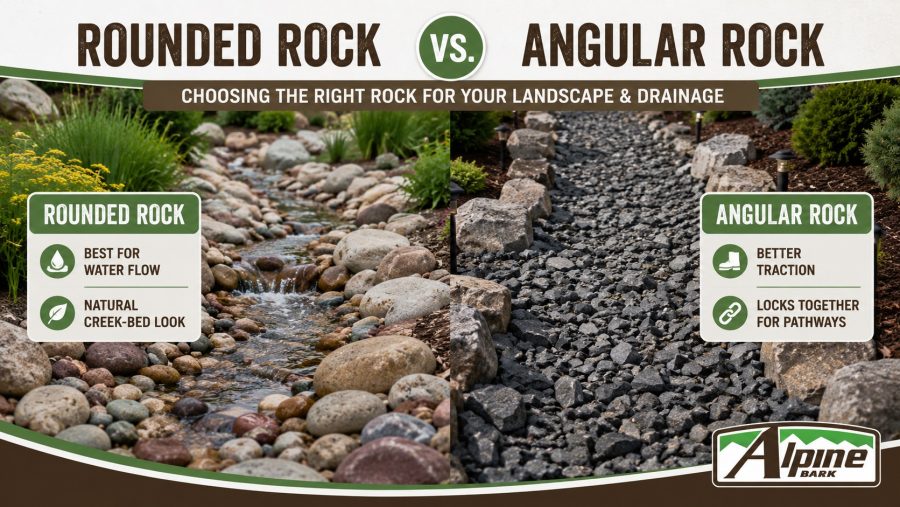 rounded rock vs angular rock