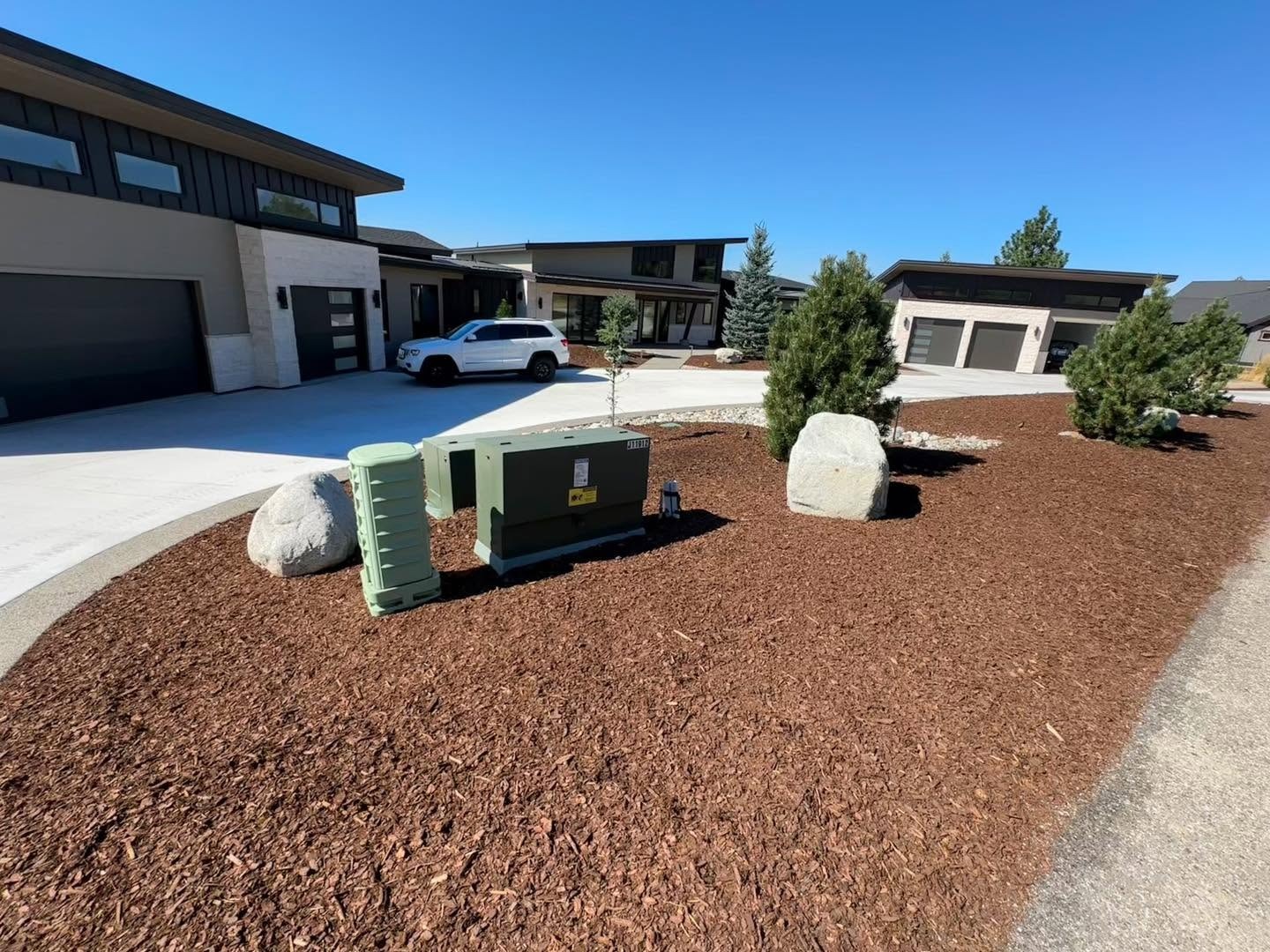 thick mulch in North Idaho
