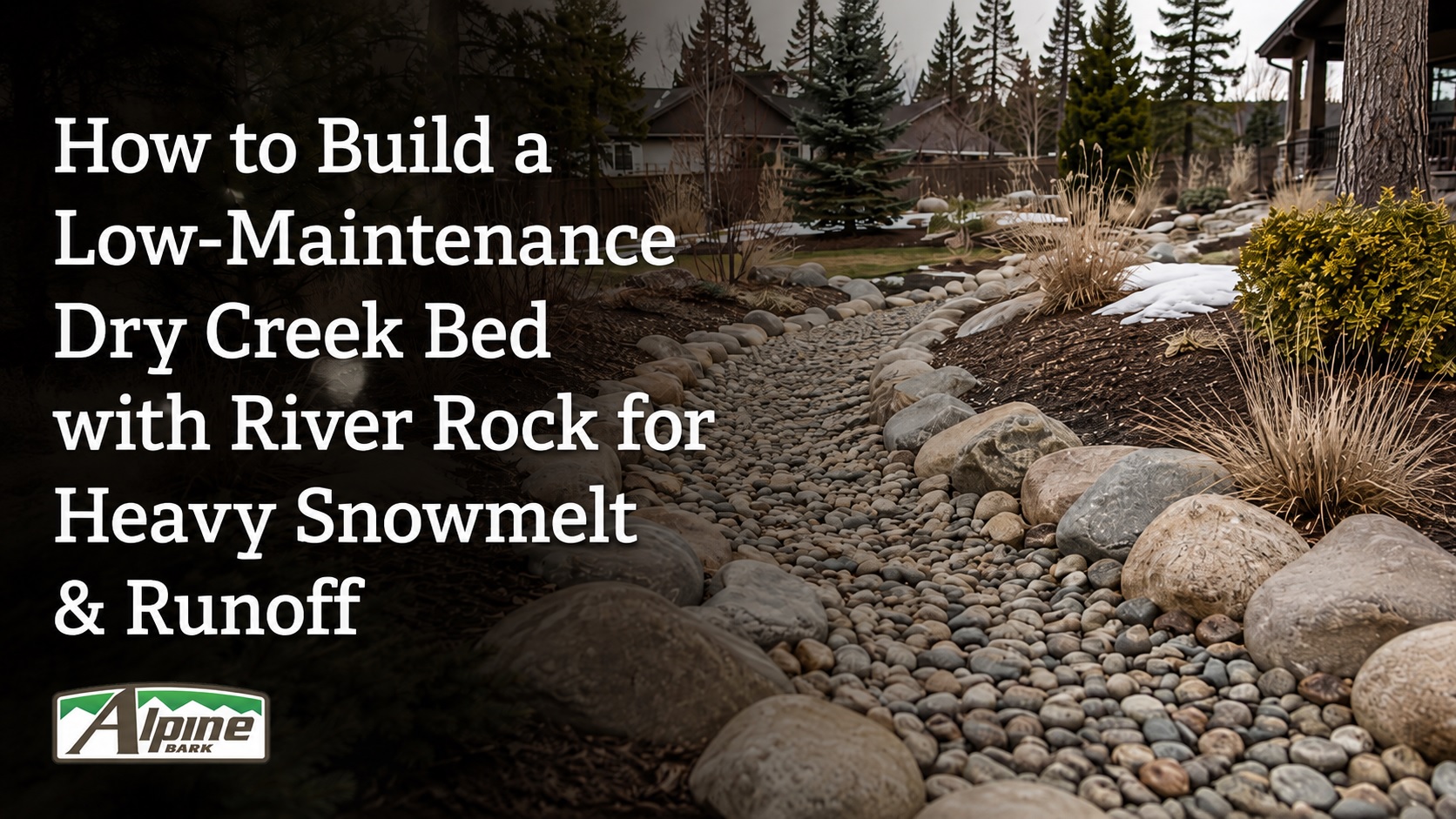 low maintenance dry creek bed